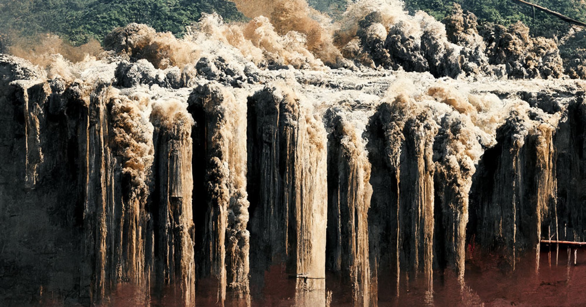 Le chat Three Gorges Dam failure © Dall-E